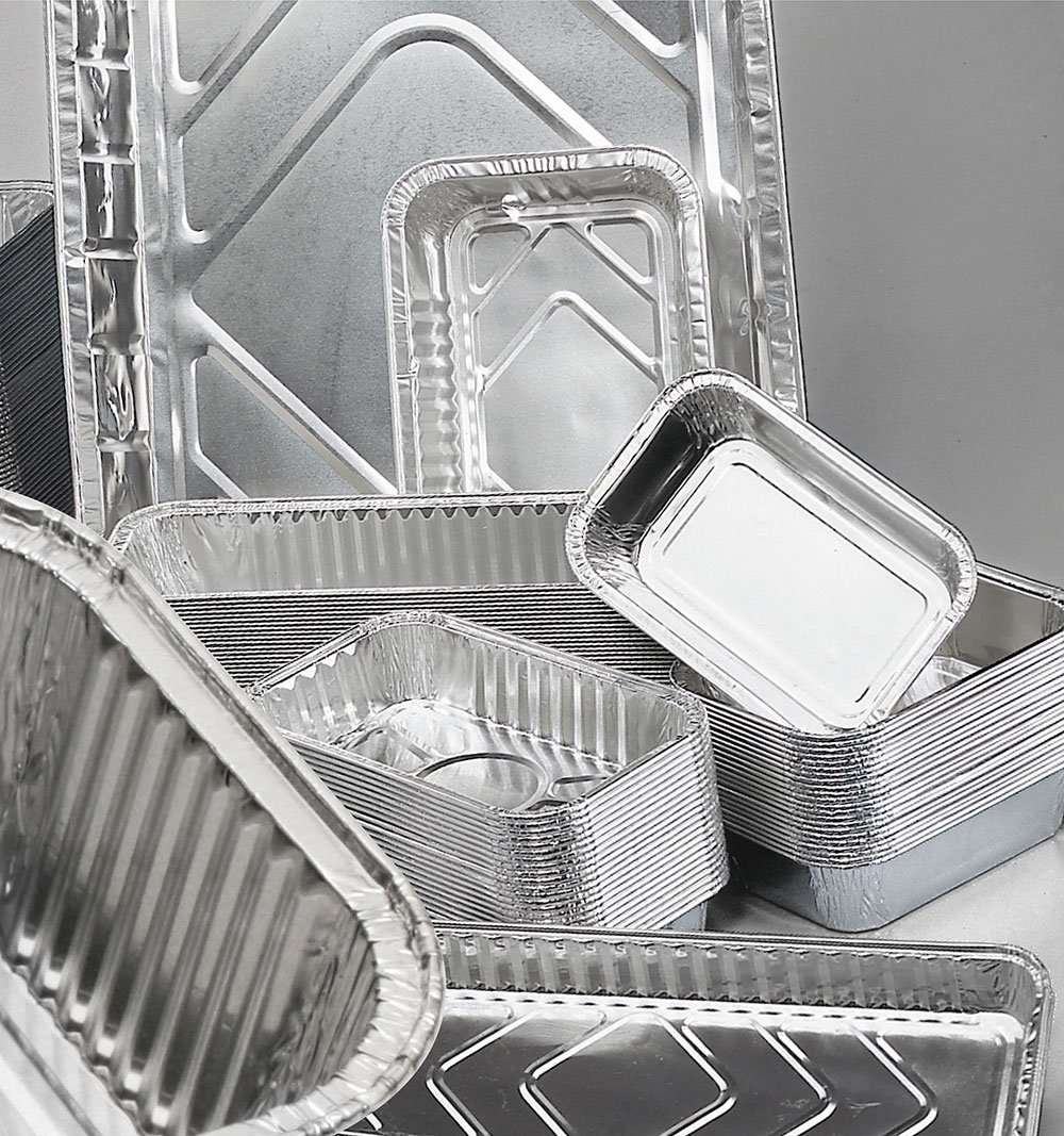 Aluminum Rectangular Container folded